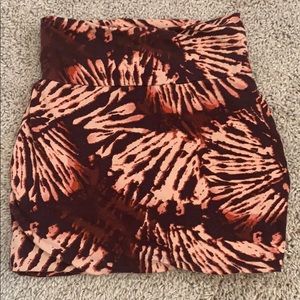 Patterned Bodycon Skirt